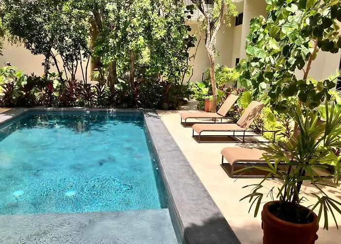 Holiday home Groups For 8 Guest With 2 Bedrooms Balcony Common Pool Gym Yoga And Mini Market Ximbal Tulum